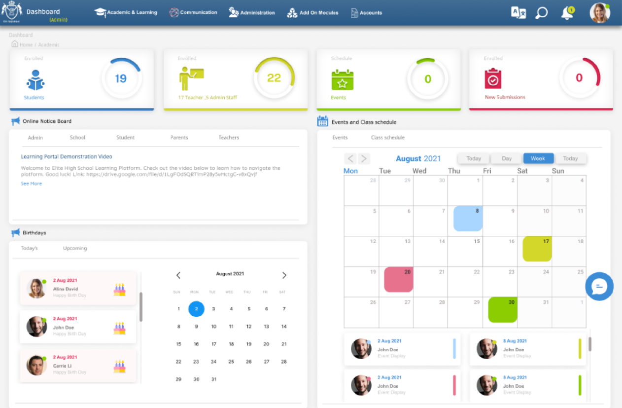 LMS Dashboard